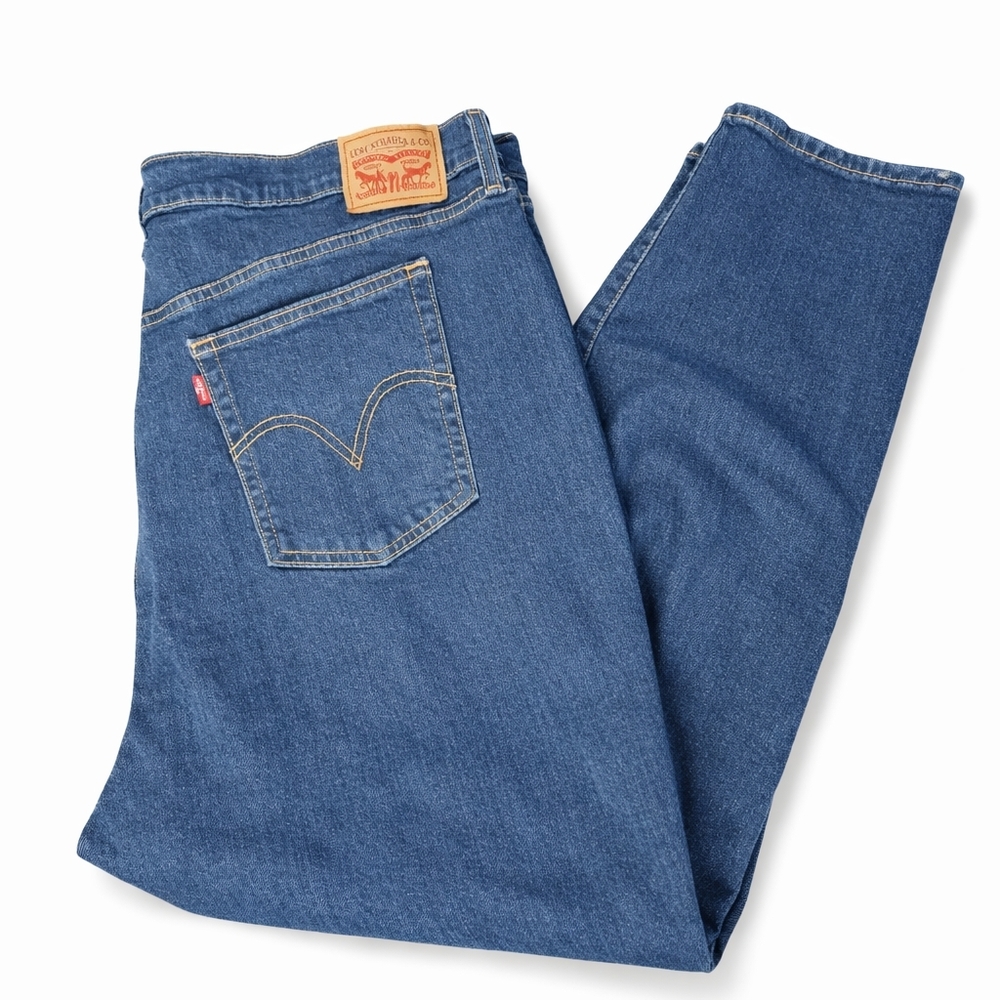 Levi Straus Women's Classic Blue Skinny Jeans Size 24W Denim